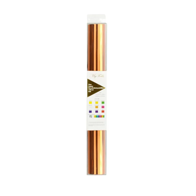 Copper Myfoils Радуга цветная фольга бумага лазерным принтером для рукодельные карточки DIY оригами Бумага - Цвет: Copper