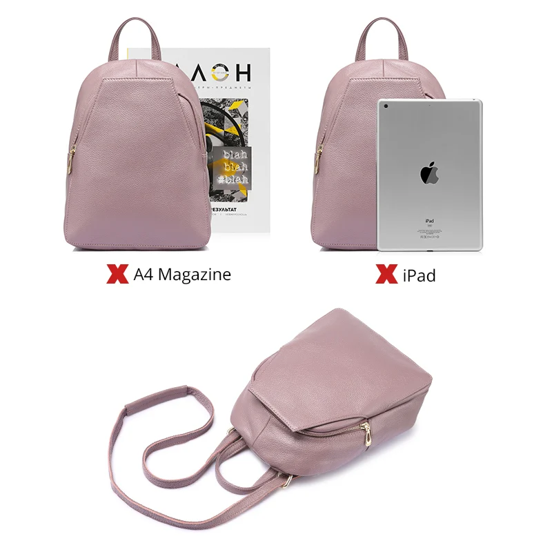 REALER женский рюкзак женские рюкзаки из натуральной кожи для девочек подростковые