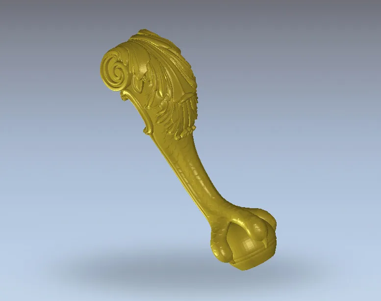 

3d модель для ЧПУ в формате STL для фрезерного станка с ЧПУ выгравировать вырезать artcam aspire, мебельная часть, ножка M250 (21)