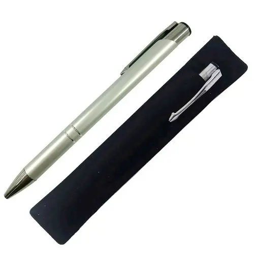 Silver with bag-A 20 шт Персонализированная металлическая шариковая ручка с гравировкой, персонализированный свадебный подарок, свадебный подарок, настраиваемый рекламный подарок - Цвет: Silver with bag-A
