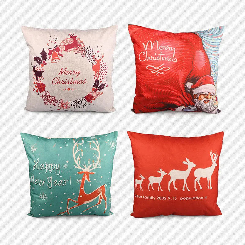 Новинка 2017 года Рождественский олень хлопок постельное белье Чехол для подушки