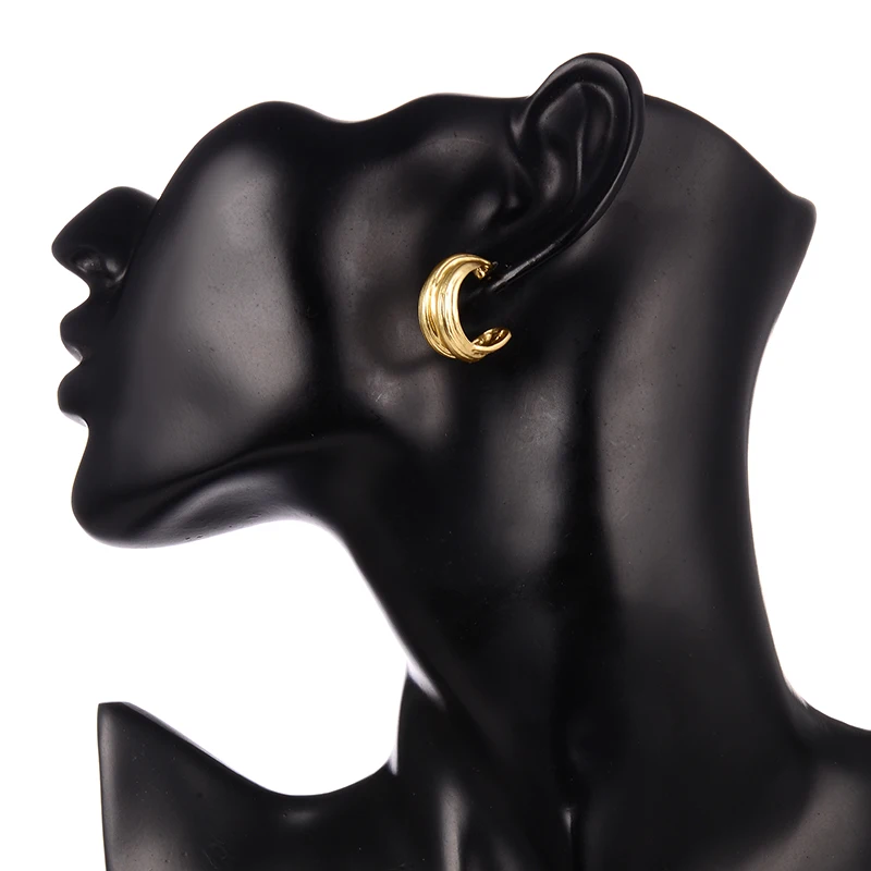 Small Circle Hoop Earrings For Women Retro New Alloy Round Earring Fashion Party Ear Jewelry boucle d'oreille femme 2020 | Украшения и