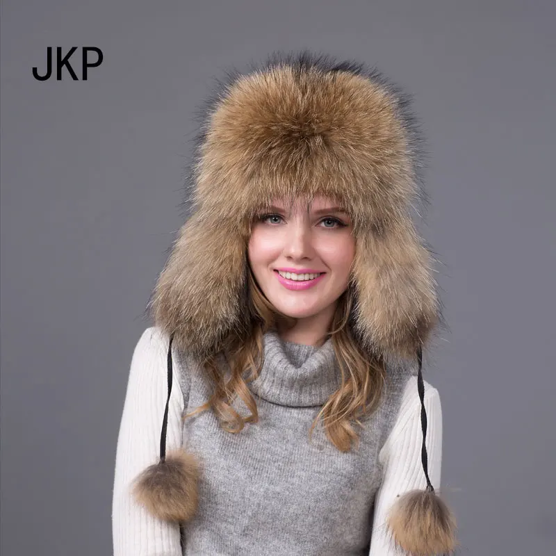 JKP 2018 шапка из натурального Лисьего меха для мужчин и женщин теплая зимняя