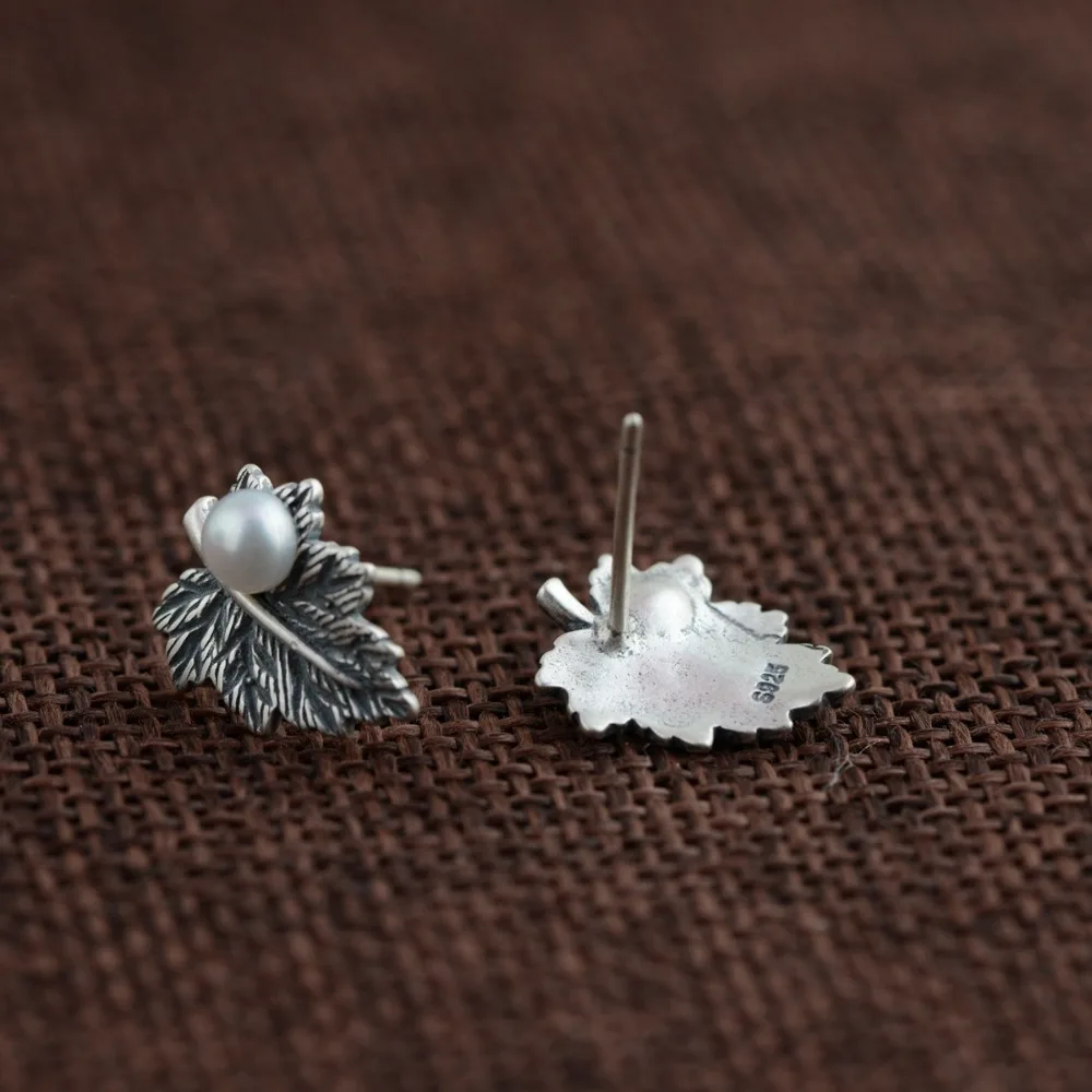 Серьги-гвоздики из настоящего серебра с пресноводным жемчугом | Украшения и