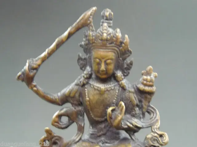 Бесплатная доставка Изысканный Китайский медный ручной работы тибетский Будда