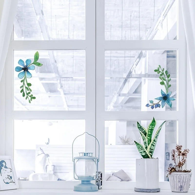 Обои стикер счастливые съемные водонепроницаемые чернила цветок стены из