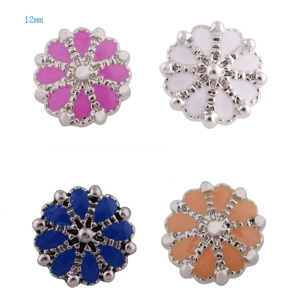 Partnerbeads 4 цвета металл маленький 12 мм застежка кнопка подходит бижутерия бисерный