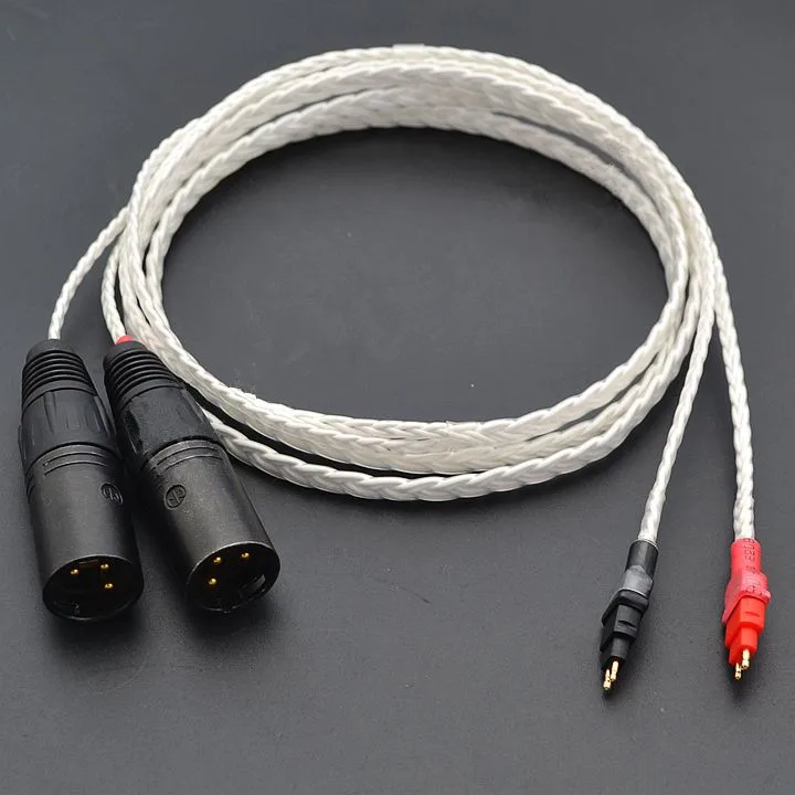 8 ядерный hd600 hd650 hd580 наушники Обновление кабель двойной 3 контактный XLR балансный