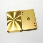 Покерные карты, покрытые золотой фольгой, водонепроницаемые, 1 комплект, лимитированная коллекция, Алмазный покер, креативный подарок
