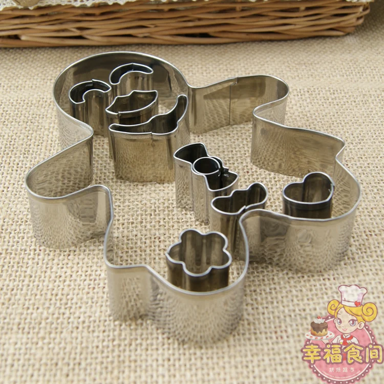 Рождественские инструменты для резки печенья Имбирные пряники из алюминиевого