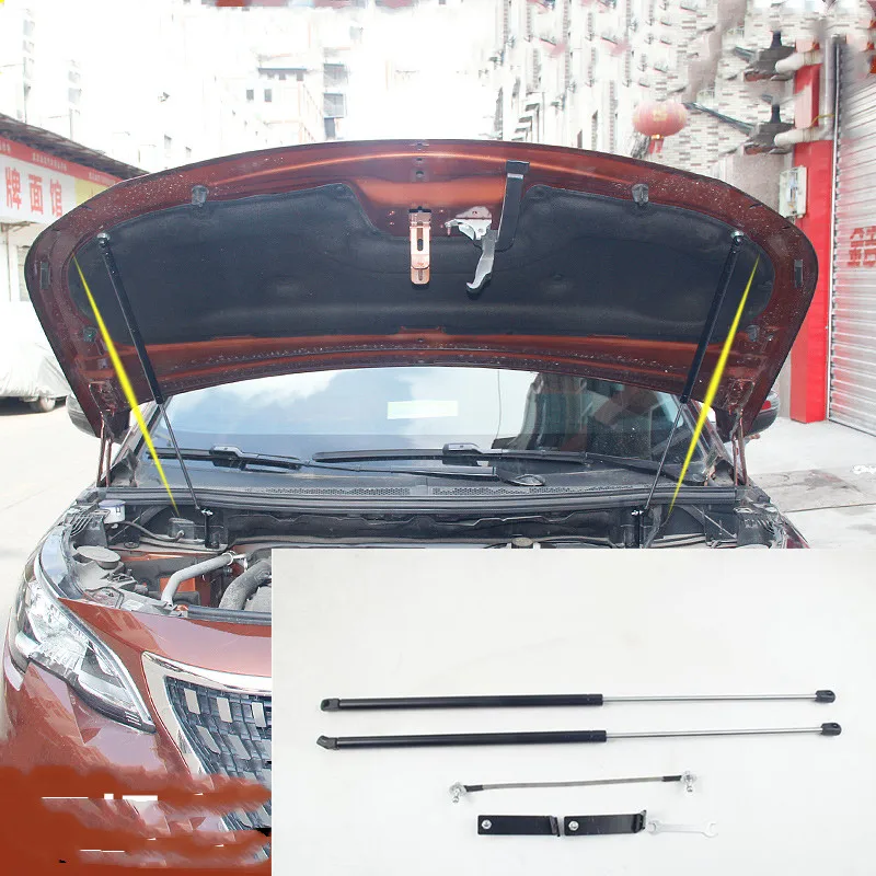 Для peugeot 3008GT 3008 17 18 /5008GT аксессуары капот автомобиля капот газовый шок стойки Лифт поддержка автостайлинг