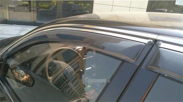 Пластиковый козырек для окон Hyundai Sonata отверстия защита от солнца дождя