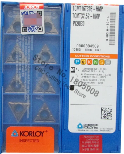 

TCMT16T308 HMP PC9030 carbide insert Applicable to steel Stainless steel etc cemented carbide insert SCLCR for general nc blades