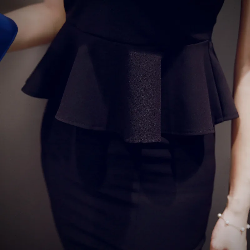 2 шт. летние платья черного цвета с круглым вырезом без рукавов женское платье