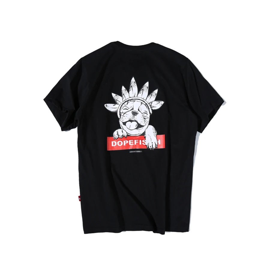 Белые модные 2018 т рубашка Для мужчин хлопок летом черный Футболка с изображением