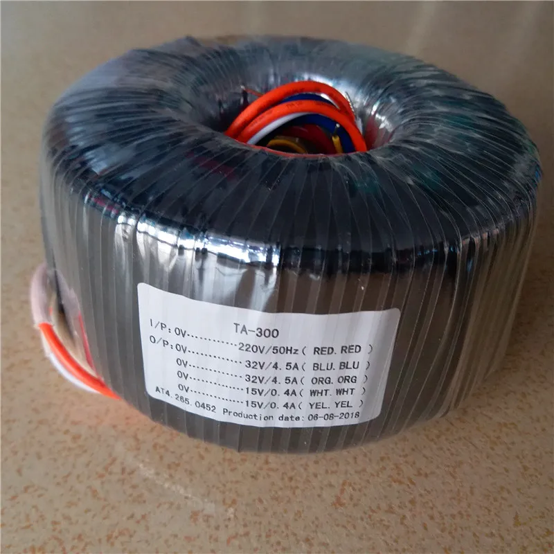 22 V/24 V/26 V/28 V/32 V/36 V/40 V+ 15V тороидальный трансформатор медь пользовательские трансформатор 220V вход 300VA трансформатор усилителя