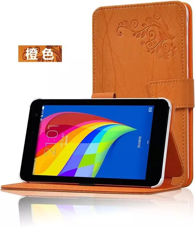 Новый складной чехол из искусственной кожи с цветочным принтом защитный книжка