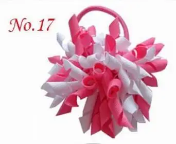 the color Curl tassel korker фигурная лента Конский хвост держатели стример коркер заколки для волос с бантами головной убор волосы помпоны PD007 - Цвет: the color