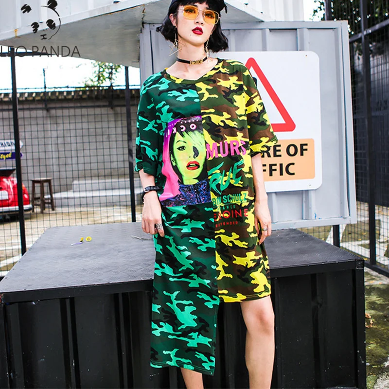 Женское асимметричное платье с коротким рукавом повседневное свободное