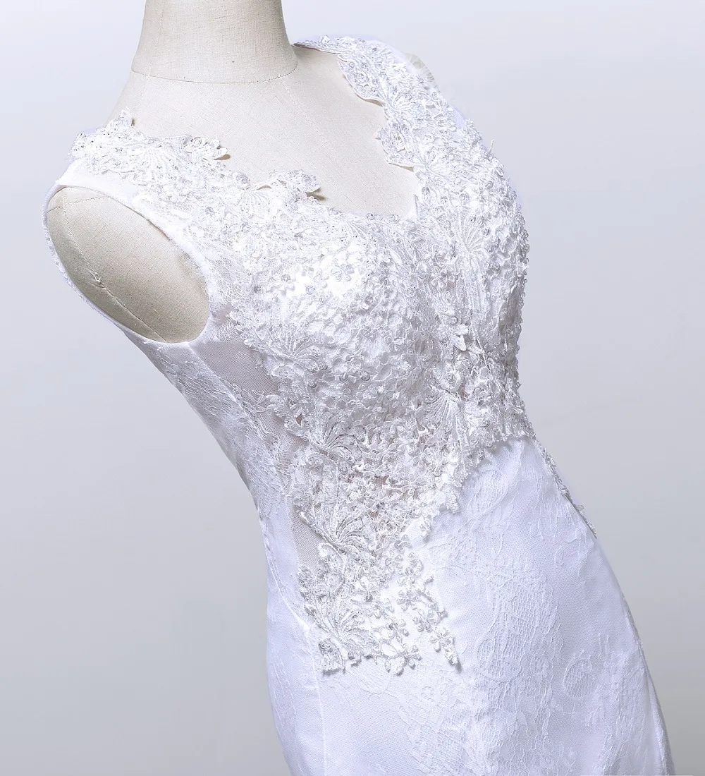 Элегантное кружевное Тюлевое свадебное платье Solovedress с V-образным вырезом без