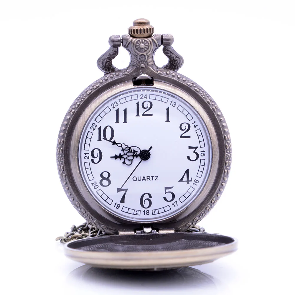 Кварцевые карманные часы винтажные с эмблемой из России в виде кулона аналоговые