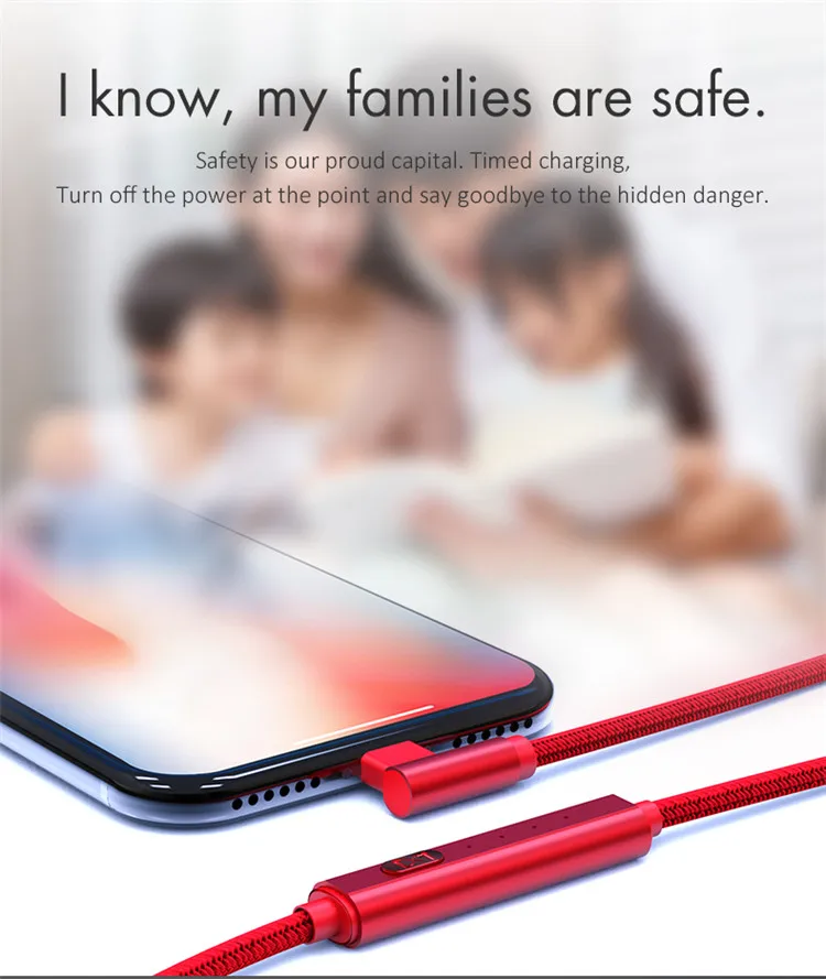 Ranboda usb type C кабель синхронизации 2 м с нейлоновой оплеткой type-C кабель 3,1 с таймером переключатель для huawei samsung Xiaomi Android смартфон