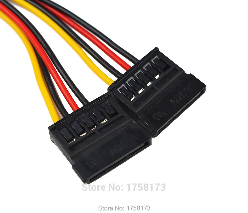 1 шт. 4 Булавки SATA 2 15 IDE ATA Y Splitter конвертер molex HDD Мощность кабель адаптер
