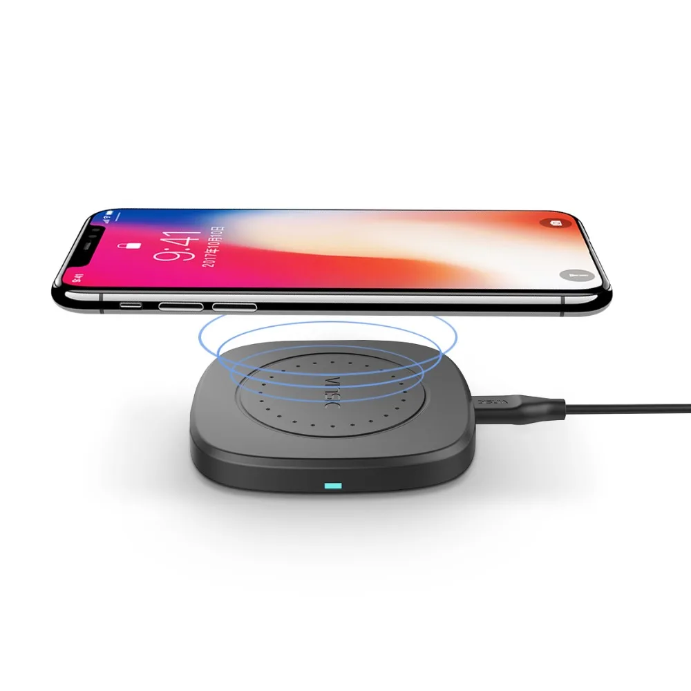 Vinsic 10W Qi Wireless Charger Fast Charge Charging Pad for iPhone X 8 Plus Samsung Galaxy S8 S7 S6 Note 6 Nexus | Мобильные