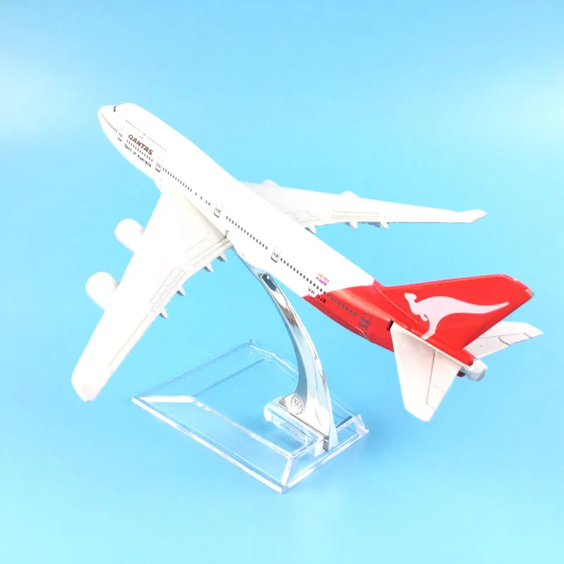 Бесплатная доставка 16 см 747 дюймов модель QANTAS из металлического сплава