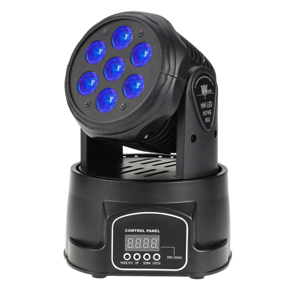 

70W 7 LEDs RGBW Stage Light 4 in 1 LED Stage Effect Wash Lighting Fixture DMX512 9/14 Channel for DJ Show Club Disco Stage Party