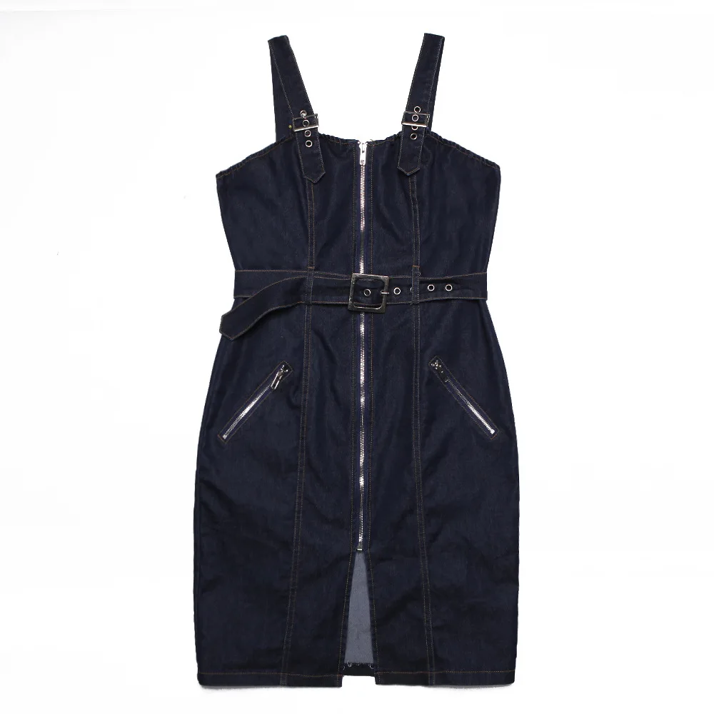 Платье женское без бретелек облегающее повседневное на молнии с поясом DS93 2019 |