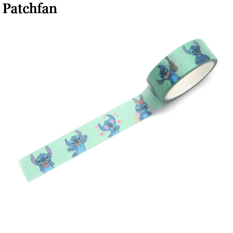 2 Patchfan Stitch meme Косплей малыш мультфильм альбом книга DIY Скрапбукинг клей васи маскирующая лента принт шаблон стикер A2020 - Цвет: 2