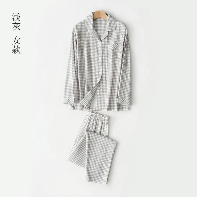 Fdfklak, S-2XL, большой размер, пижама, для женщин, хлопок, пижама, набор, весна, осень, домашняя одежда, lounge, одежда для сна, пара, пижама, костюм