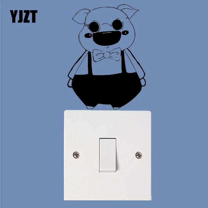 

YJZT, модный Декор для детской комнаты с животными, настенная наклейка, смешная мультяшная фотография, модель 17SS-0618