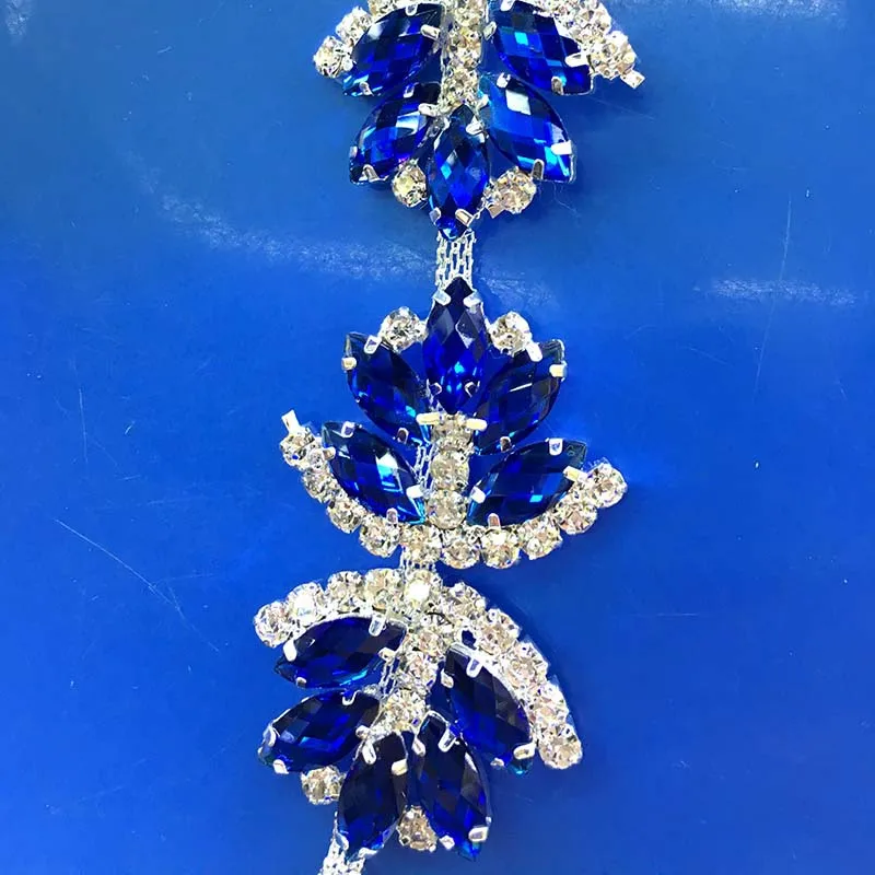 Лидер продаж 1 ярд 25 цветов хрустальные стразы цепочка с акриловым камнем отделка