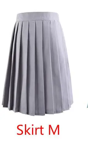 Skirt M Горячая японская Корейская версия короткие юбки школьная девушка плиссированная половина юбка для школьной формы Косплей студента Jk Academy 17 цветов 5xl - Цвет: Skirt M