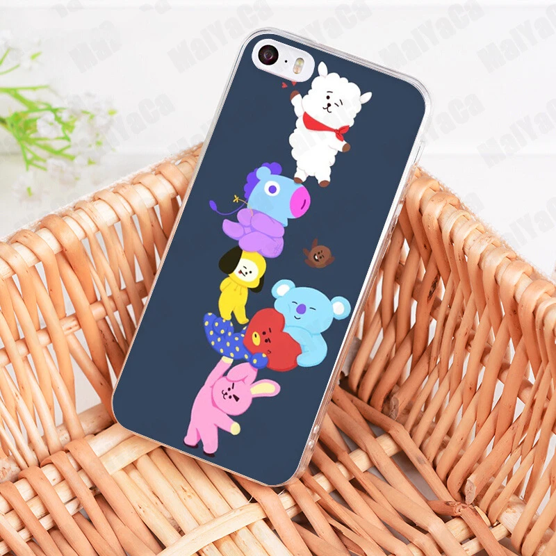 Laumans BTS BT21 Coque основа чехол для телефона Apple iPhone 8 7 6 S Plus X 5 5S SE 5C 4 4S