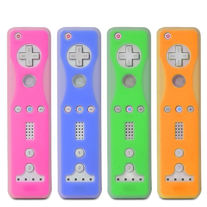 Двойной цвет силиконовый чехол для Wii Nunchucks контроллер защитный пульт