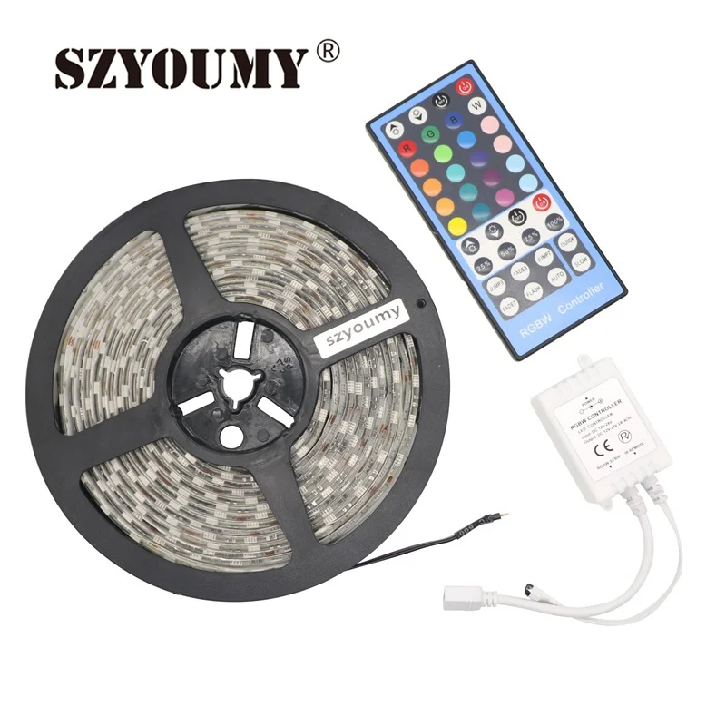 SZYOUMY DC12V SMD 5050 60 светодиодов/м IP65 водонепроницаемый Fita De Led Гибкая полоса света RGBW
