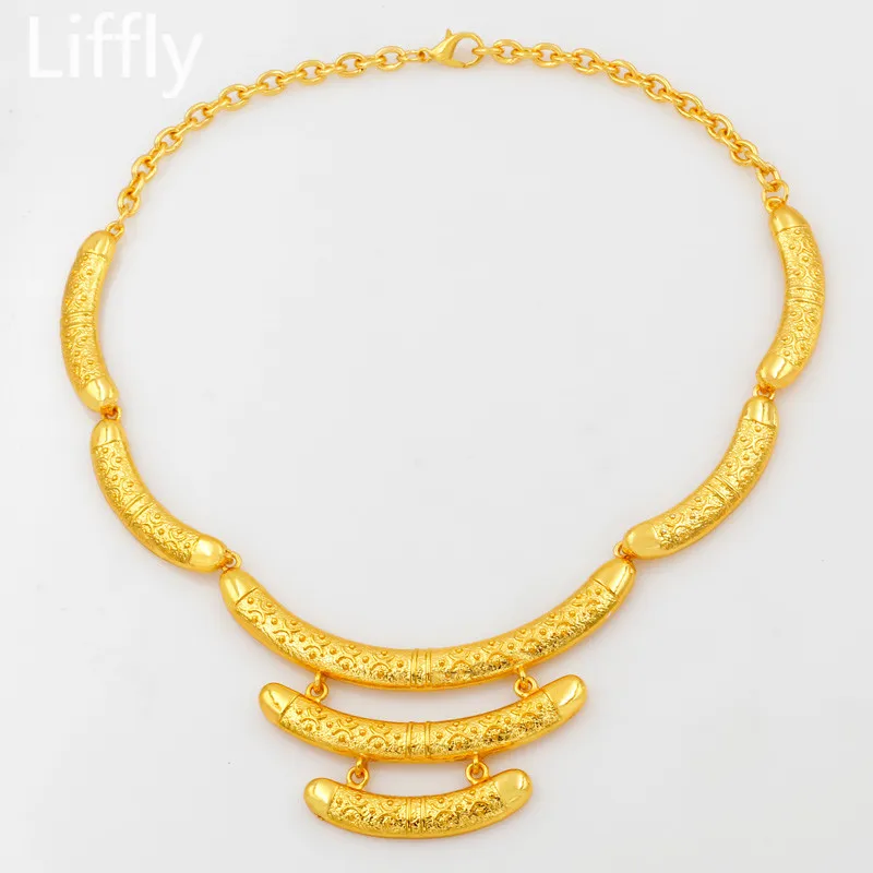 Арабская Мода высокое качество 24 Золотые Ювелирные наборы простой дизайн