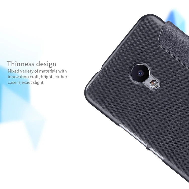 Чехол для Meizu M5S 5,2 ''NILLKIN для Meizu M5S, чехол, Блестящий корпус из искусственной кожи, откидная крышка, розничная, посылка