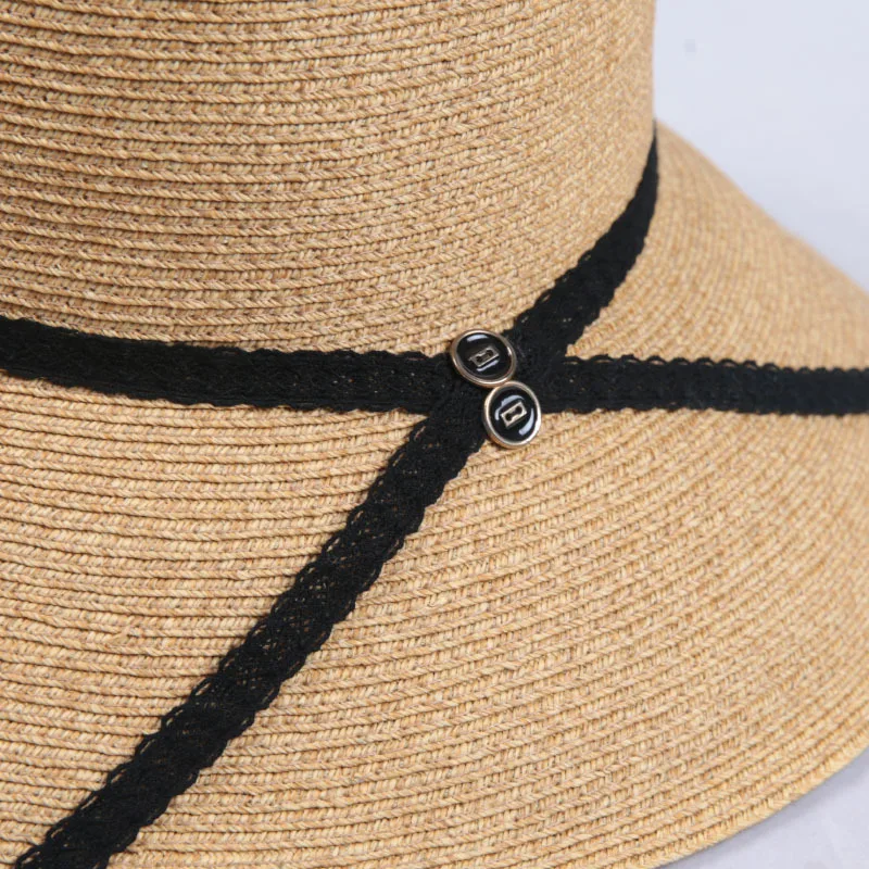 Широкие большие поля пляжные шляпы флоппи шляпа от солнца Женская Повседневная