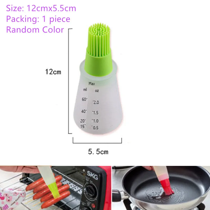 Oil brush 1pc Скребок для торта плавные регулируемые шпатели для мастики инструменты для выпечки тортов Кондитерский Резак аксессуары для выпечки инструменты для украшения торта - Цвет: Oil brush 1pc