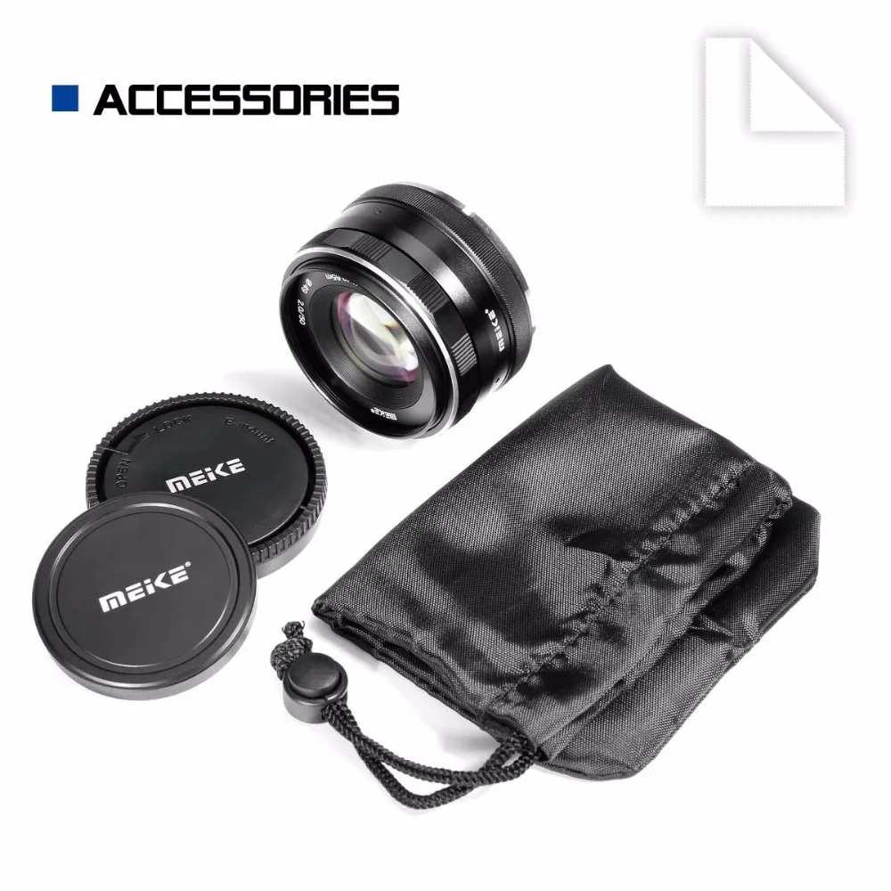 Meike 50 мм F2.0 Большая диафрагма ручной фокус объектив для Olympus M4/3 EM10 Mark ii/EM5/EM1/EP5/EPL3