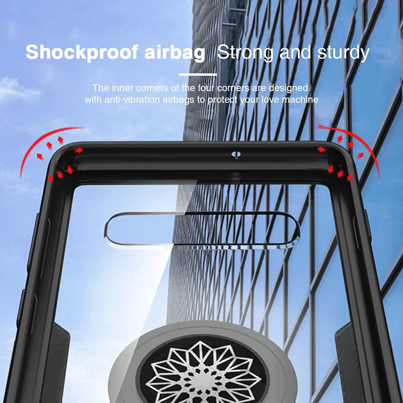 Гибридный чехол для Samsung Galaxy S10 Plus Lite 360 металлический магнитный держатель-кольцо