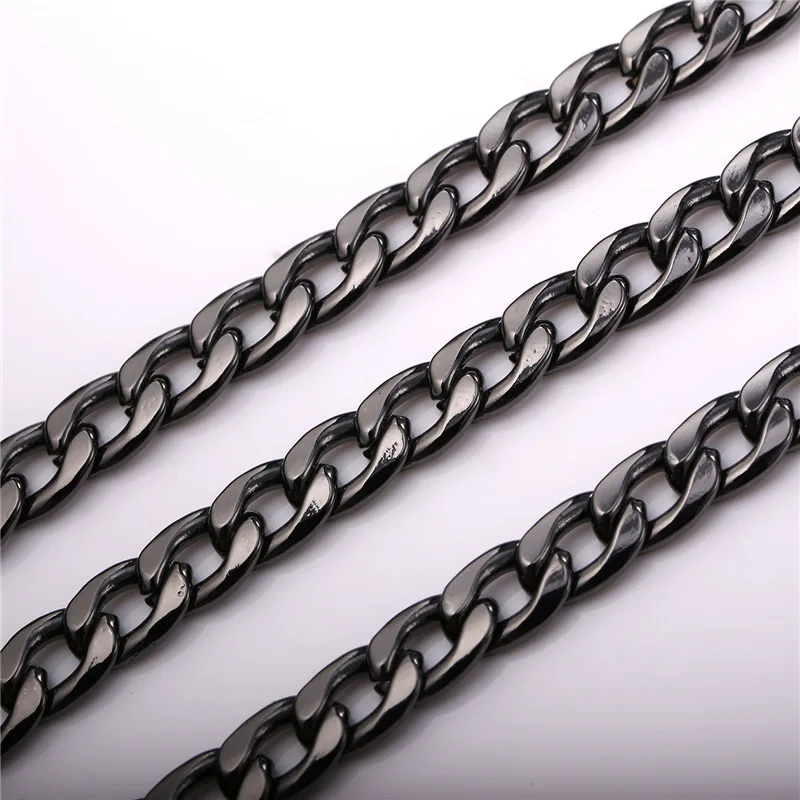 Мужской ювелирный комплект из колье и браслета под розовое золото серебро|men jewelry