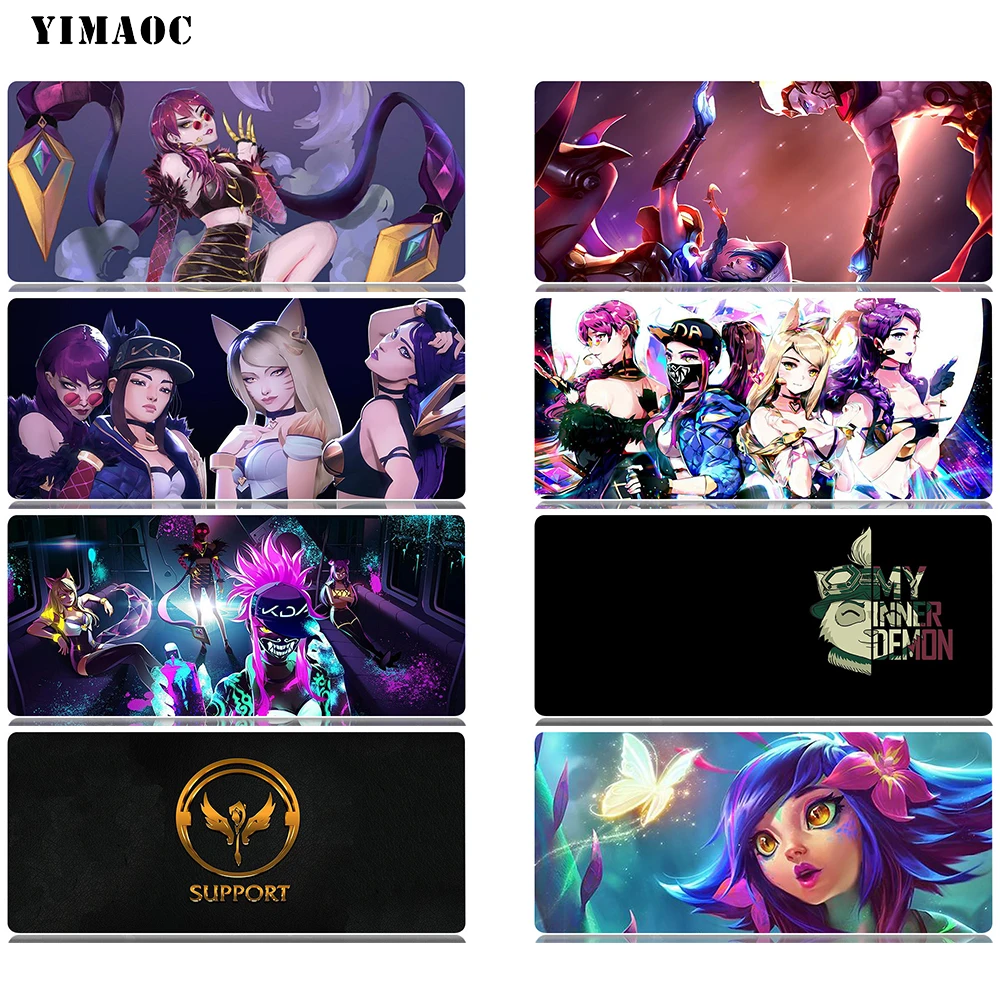 YIMAOC League of legends коврик для мыши 30x70 см компьютерный Противоскользящий натуральный
