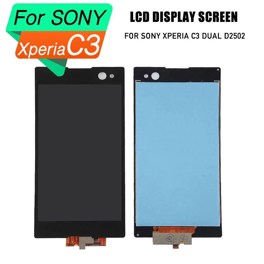 Замена ЖК экрана для Sony Xperia C3 экран дисплея Dual D2502 D2533 S55U S55T|Экраны мобильных