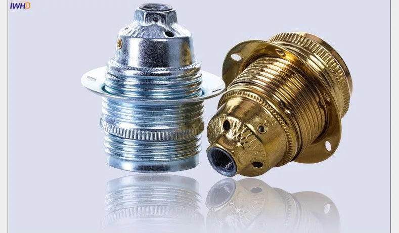 IWHD E14 патрон E27 светильник держатель лампы Douille Portalamparas винтажный Ретро патрон E27 патрон цоколь UL CE Homekit