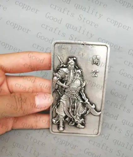 Коллекция тибетский серебряный ручной резной двусторонний кулон guan gong амулет |